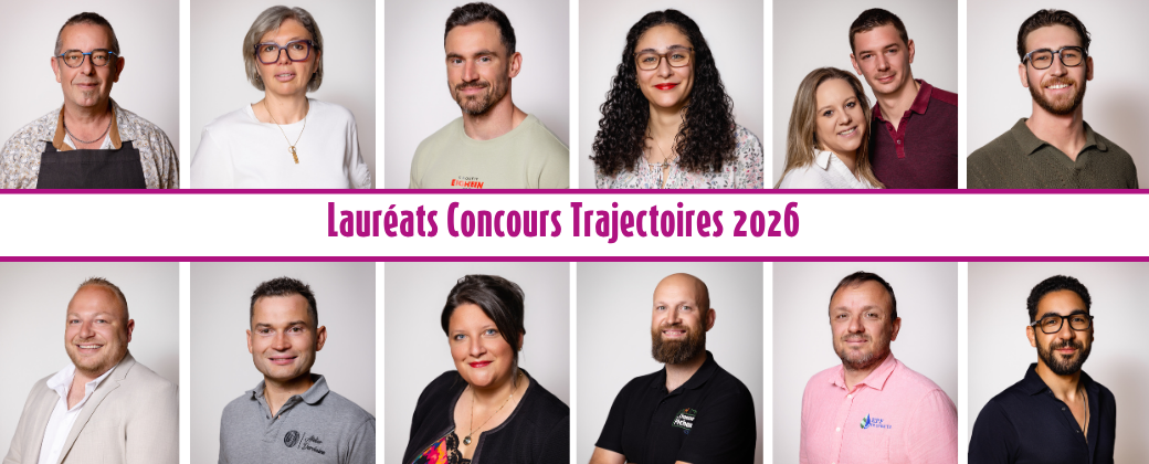 Lauréats concours entrepreneurs Trajectoires 2023 Alexis Grand Est
